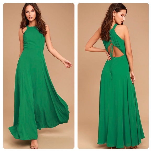 Lulus Dresses & Skirts - Lulu’s Lace-Up Back Maxi Dress